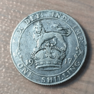 GREAT BRITAIN GRAN BRETAÑA GEORGE V SHILLING 1917