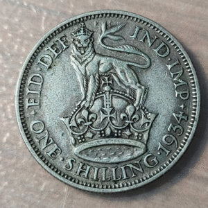 GREAT BRITAIN GRAN BRETAÑA GEORGE V SHILLING 1934