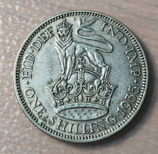GREAT BRITAIN GRAN BRETAÑA GEORGE V SHILLING 1935