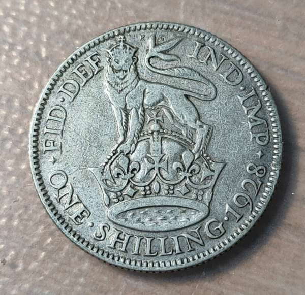 GREAT BRITAIN GRAN BRETAÑA GEORGE V SHILLING 1928