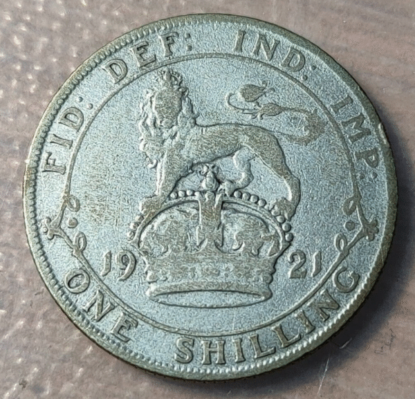 GREAT BRITAIN GRAN BRETAÑA GEORGE V SHILLING 1921