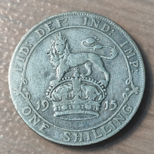 GREAT BRITAIN GRAN BRETAÑA GEORGE V SHILLING 1915