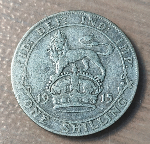 GREAT BRITAIN GRAN BRETAÑA GEORGE V SHILLING 1915