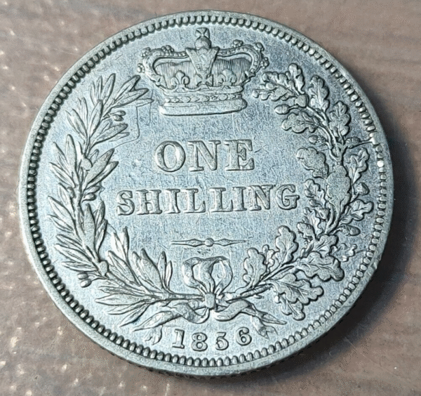 GREAT BRITAIN GRAN BRETAÑA VICTORIA SHILLING 1856 - Imagen 2