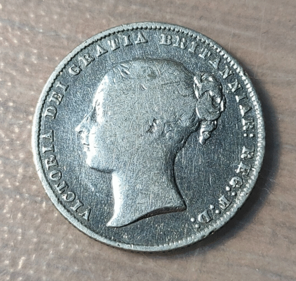 GREAT BRITAIN GRAN BRETAÑA VICTORIA SHILLING 1860