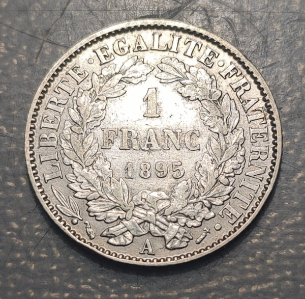 FRANCE FRANCIA 1 FRANC 1 FRANCO 1895 A MBC - Imagen 2