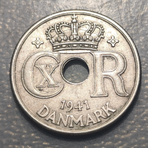 FAROE ISLANDS ISLAS FEROE 25 ORE 1941 MBC