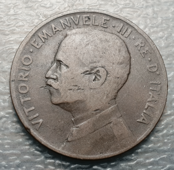 ITALIA REINO VITTORIO EMANUELE III 5 CENTESIMI 1909 BC+ - Imagen 2