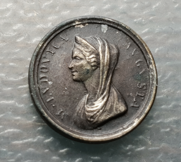 AUSTRIA ITALY MARIA LUIGIA LUISA NAPOLEON' S WIFE DUCHESS OF PARMA MEDAL 12 mm