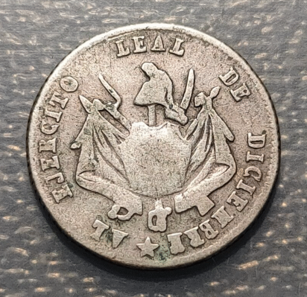BOLIVIA MEDALLA 1865 GRATITUD PUEBLO AL EJERCITO REAL DICIEMBRE MODULO 1 REAL