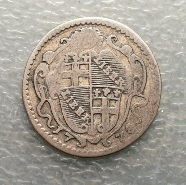 ESTADOS PAPALES PONTIFICIO VATICANO PIO VI BOLOGNA 5 BOLOGNINI CARLINO 1778 MBC- - Imagen 2