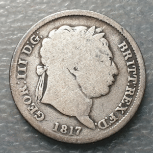 GRAN BRETAÑA GREAT BRITAIN INGLATERRA GEORGE III 1 SHILLING 1817 BC