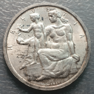 SUIZA SWITZERLAND 5 FRANCOS 5 FRANCS 1948 CONMEMORATIVO SC-/SC