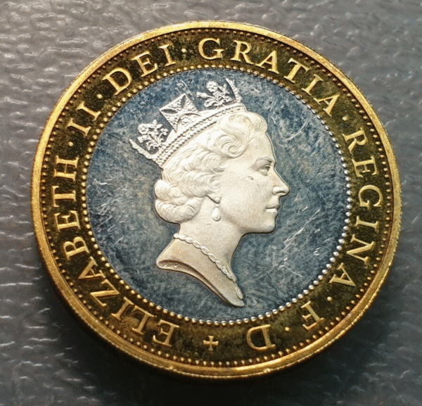 GRAN BRETAÑA GREAT BRITAIN UK 2 POUNDS 2 LIBRAS 1997 SILVER PIEDFORT ESCASA - Imagen 3