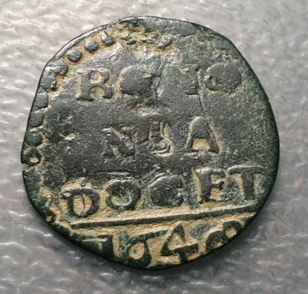 ESTADOS PAPALES PONTIFICIO BOLOGNA BOLONIA INNOCENCIO X QUATTRINO 1648 BC/BC+