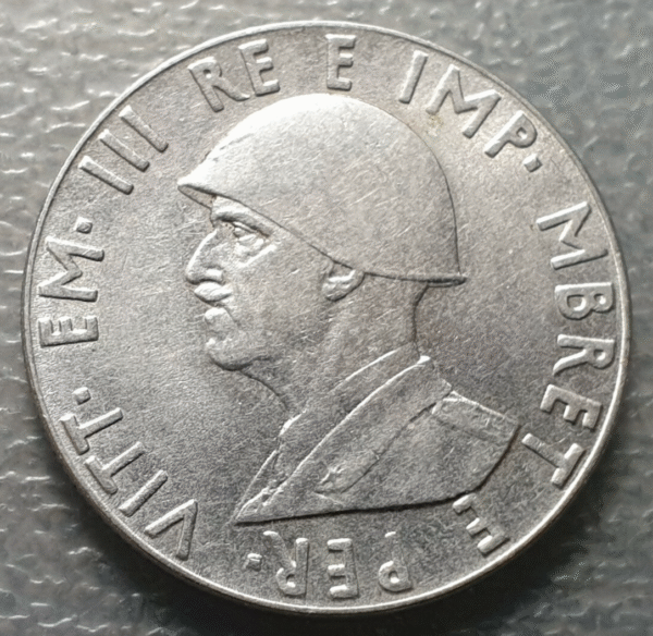 ALBANIA OCUPACION ITALIANA VITTORIO EMANUELE III 2 LEK 1939 XVIII EBC - Imagen 2