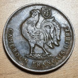 CAMEROUN CAMEROON 1 FRANC 1943 MBC+