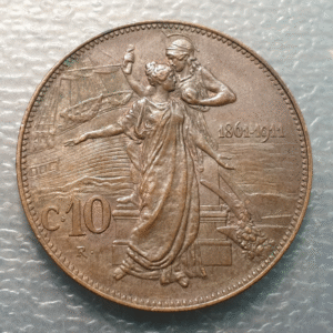 ITALIA REINO VITTORIO EMANUELE III 10 CENTESIMI 1911 EBC-