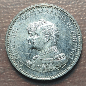 PORTUGAL CARLOS I 200 REIS 1898 EBC-