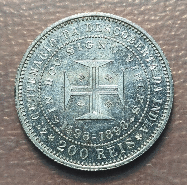 PORTUGAL CARLOS I 200 REIS 1898 EBC- - Imagen 2