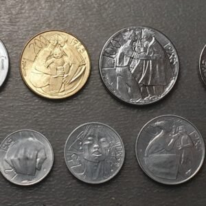 SAN MARINO 1985 SERIE ANUAL MONEDAS  1+2+5+10+20+50+100+200+500 LIRE SC UNC