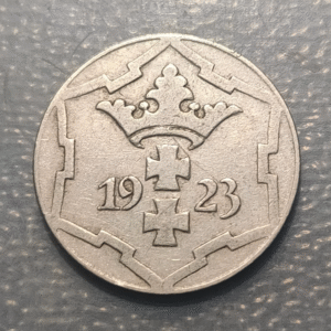 POLONIA POLAND DANZIG 10 PFENNIG 1923 MBC