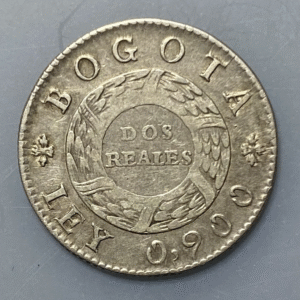 COLOMBIA 2 REALES 1848 MBC