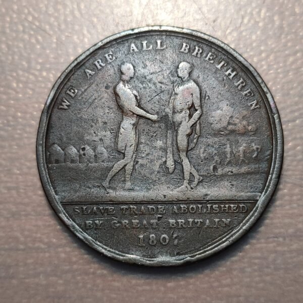 SIERRA LEONE LEONA MEDALLA 1807 ABOLICION COMERCIO ESCLAVOS SCAVE TRADE ABOLITIO