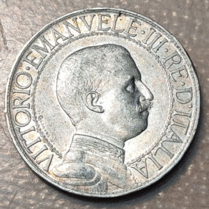 ITALIA REINO VITTORIO EMANUELE III 1 LIRA 1912 MBC+