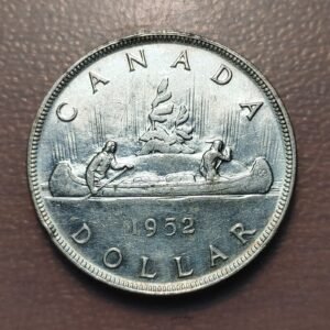 CANADA GEORGE VI 1 DOLLAR 1952 CANOA EBC