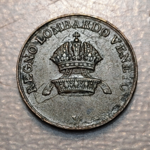 ITALIA AUSTRIA LOMBARDO VENETO 1 CENTESIMO 1822 V VENEZIA VENECIA