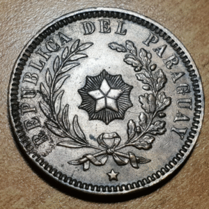 PARAGUAY 2 CENTESIMOS 1870 EBC- LIGERA CORROSION A LA IZQUIERDA