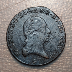 AUSTRIA HUNGARY HUNGRIA 1 KREUZER 1800 G GUNZBURG