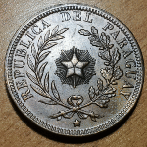 PARAGUAY 4 CENTESIMOS 1870 EBC/EBC+