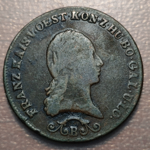 AUSTRIA HUNGARY HUNGRIA 3 KREUZER 1812 B KREMNITZ