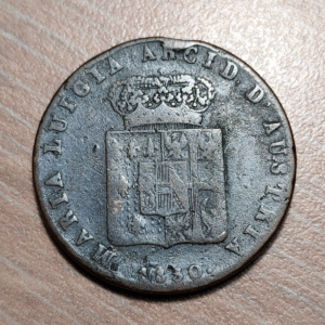 ITALIA PARMA MARIA LUIGIA DE AUSTRIA ESPOSA NAPOLEON BONAPARTE 5 CENTESIMI 1830