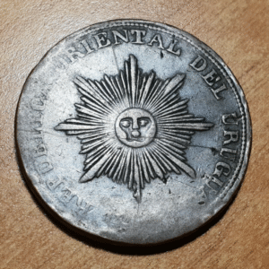 URUGUAY 20 CENTESIMOS 1854? FECHA NO BIEN VISIBLE ESCASA