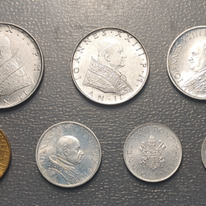 VATICANO JUAN XXIII SERIE ANUAL 1960 1L - 2 L - 5 L - 10 L - 20 L - 50 L - 100 L