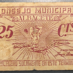 ESPAÑA ALBACETE 25 CENTIMOS BC+