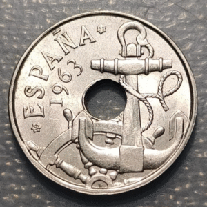 ESPAÑA ESTADO ESPAÑOL 50 CENTIMOS 1963 19-65 SC-