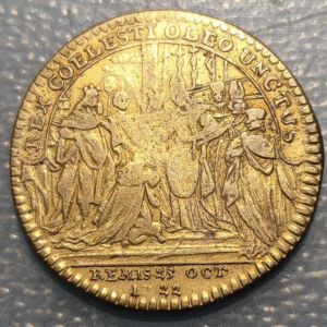 FRANCIA FRANCE LOUIS XV JETON 1722 CONSAGRACION EN REIMS