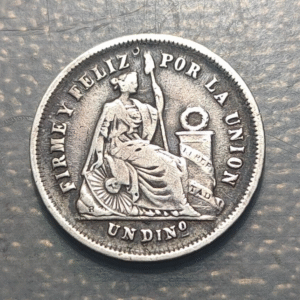 PERU 1 DINERO 1866 MBC