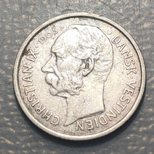 DANISH WEST INDIES 10 CENTS 50 BIT 1905 MBC