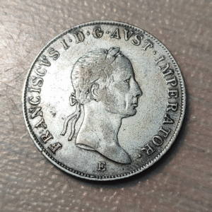 AUSTRIA FRANZ I 20 KREUZER 1835 E EBC-