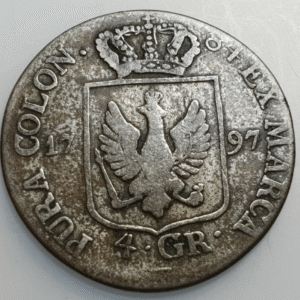 ALEMANIA GERMANY PRUSSIA PRUSIA FRIEDRICH WILHELM I 4 GROSCHEN 1797 BC
