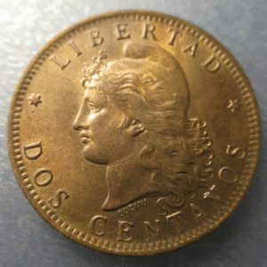 ARGENTINA 2 CENTAVOS 1891 HIGH GRADE