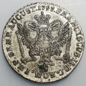 ALEMANIA GERMANY HAMBURG HAMBURGO 4 SCHILLING 1797 OHK KM 512 EBC