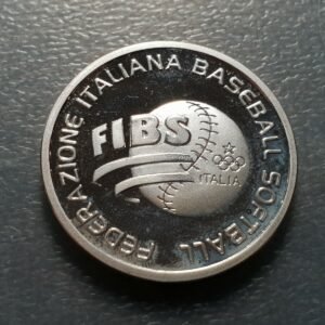 FIBS ITALIAN BASEBALL & SOFTBALL FEDERATION 0.925 SILVER MEDAL 35 mm