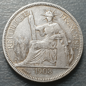 INDOCHINA FRANCESA FRENCH INDOCHINA INDOCHINE PIASTRE DE COMMERCE 1903 MBC-