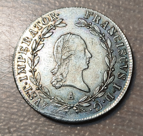 AUSTRIA FRANZ I 20 KREUZER 1810 A WIEN VIENA EBC/EBC+
